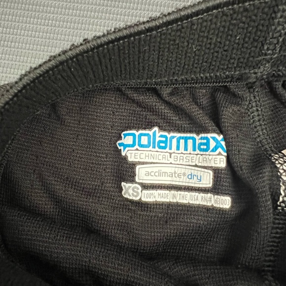 Polarmax Kids XS black base layer.  Like new! - Picture 3 of 7
